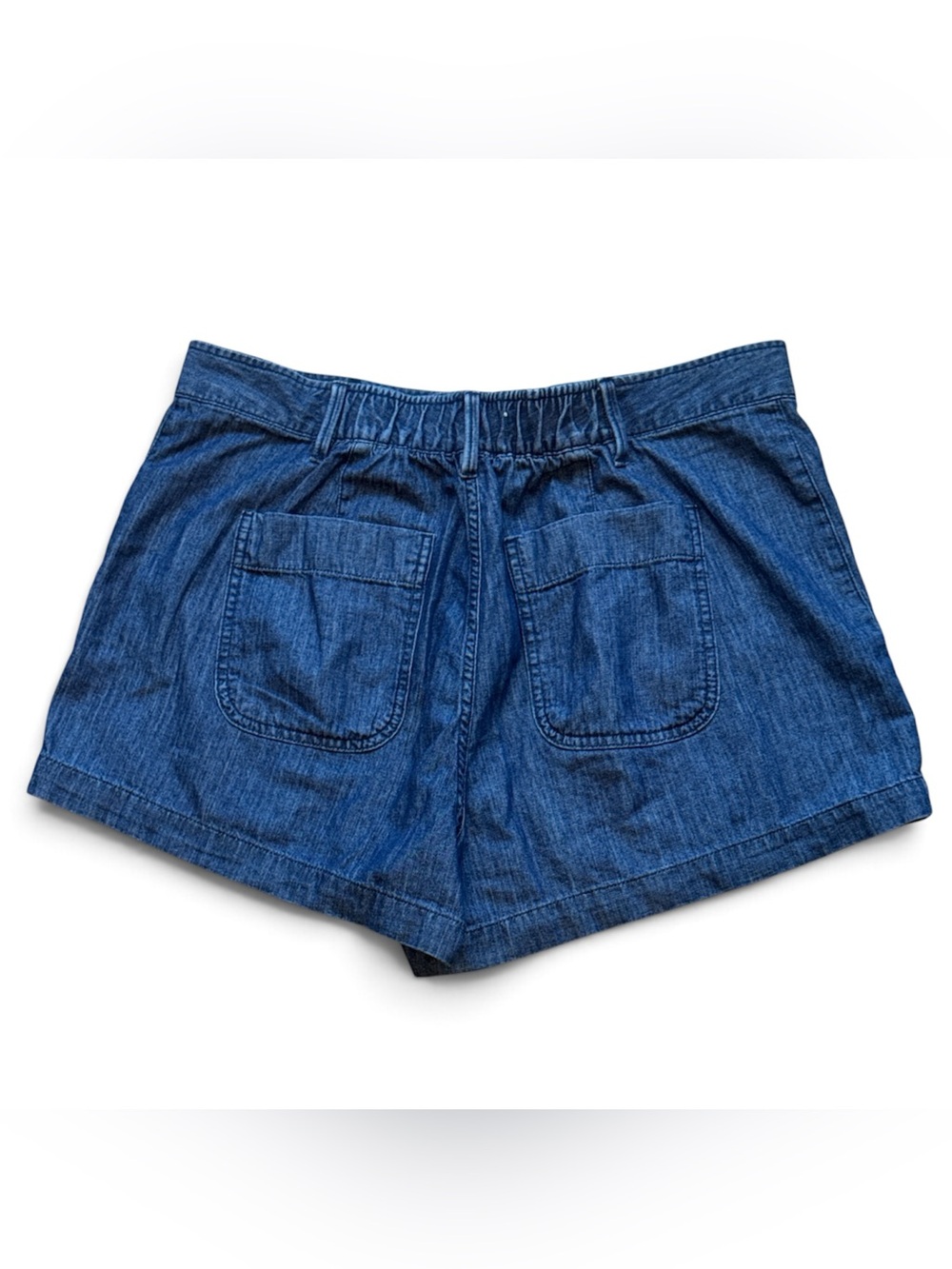 Free Assembly Women’s Denim patchwork Pocket Shorts - Blue - Picture 2 of 10